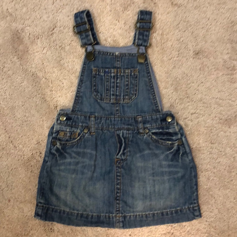 BabyGap overalls jean skirt - 12-18m